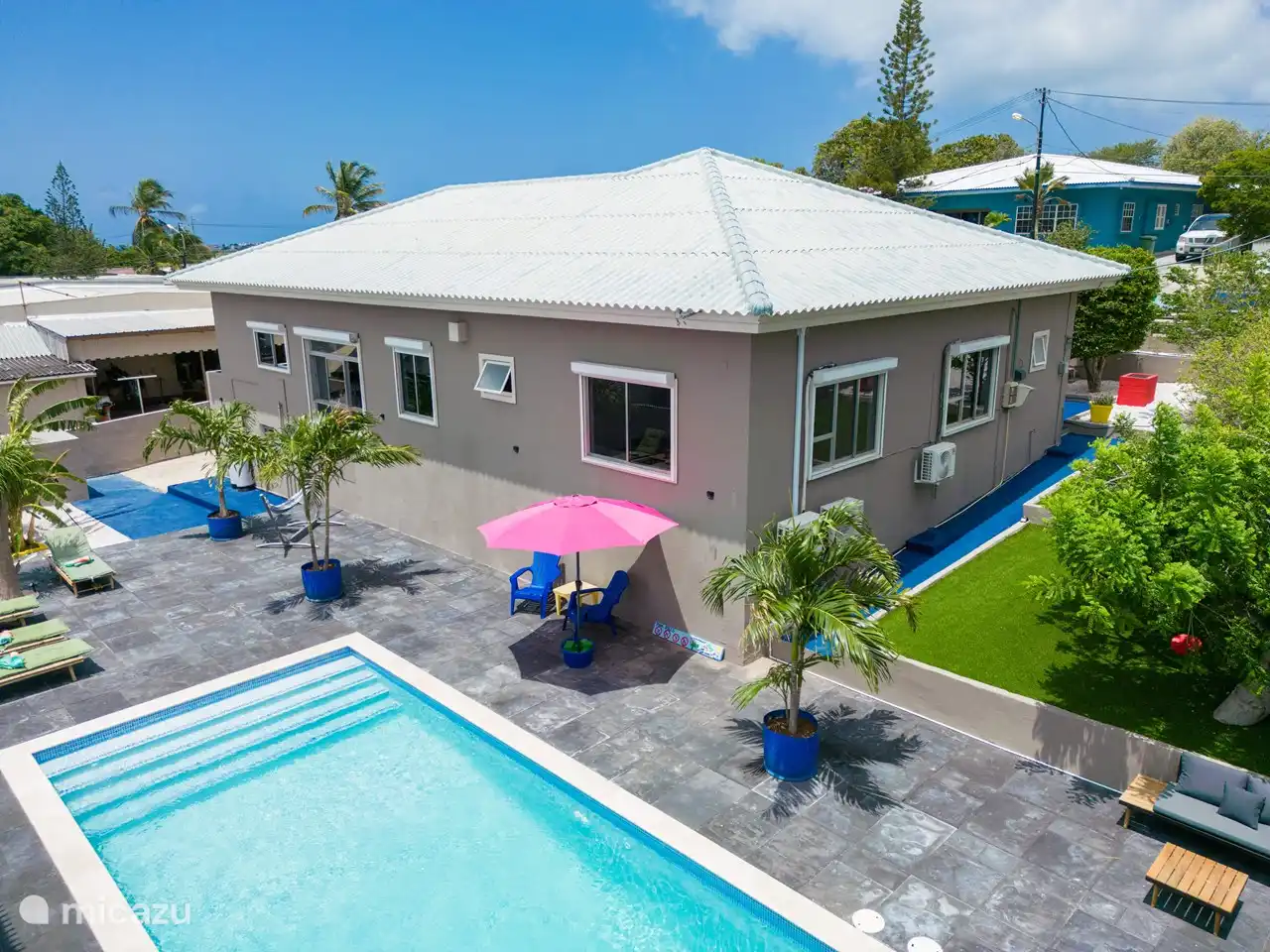 Groepsaccommodatie, Curaçao, Banda Ariba (oost), Janwe, vakantiehuis Villa Boomkip met privé zwembad