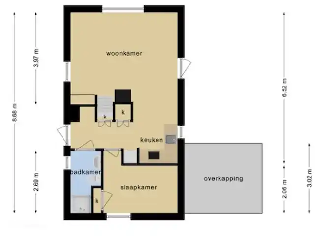 Oasis Giethoorn en Países Bajos, Overijssel, Giethoorn - casa rural / cabaña Planta baja.