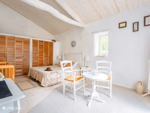 Logis La Tour - Orangerie huren in Frankrijk, Vendée, Fontenay - gîte / cottage Ruime kamer met eigen badkamer en toilet