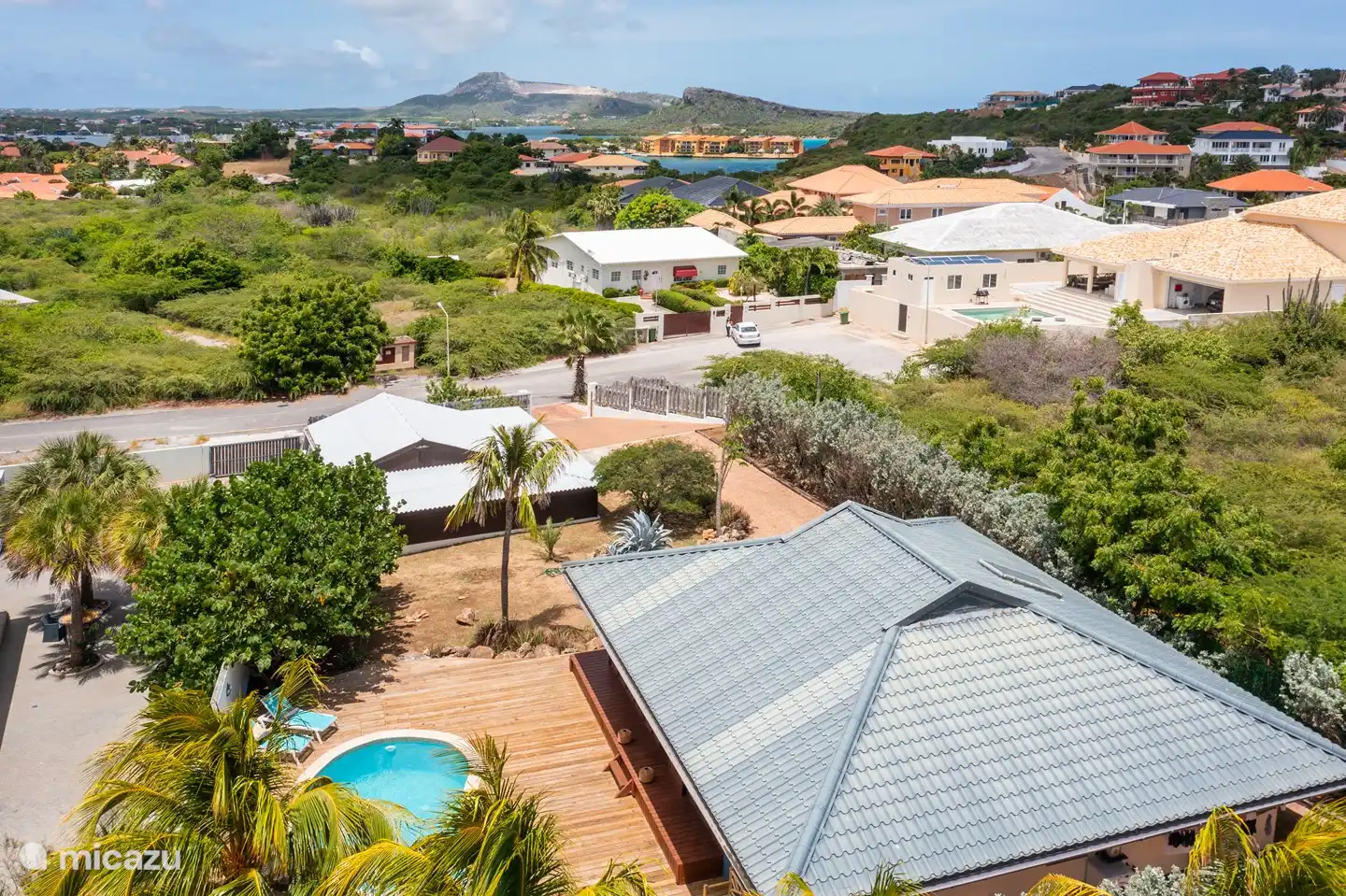 De Casita Soro vous avez une vue sur la montagne de la table de Curaçao !