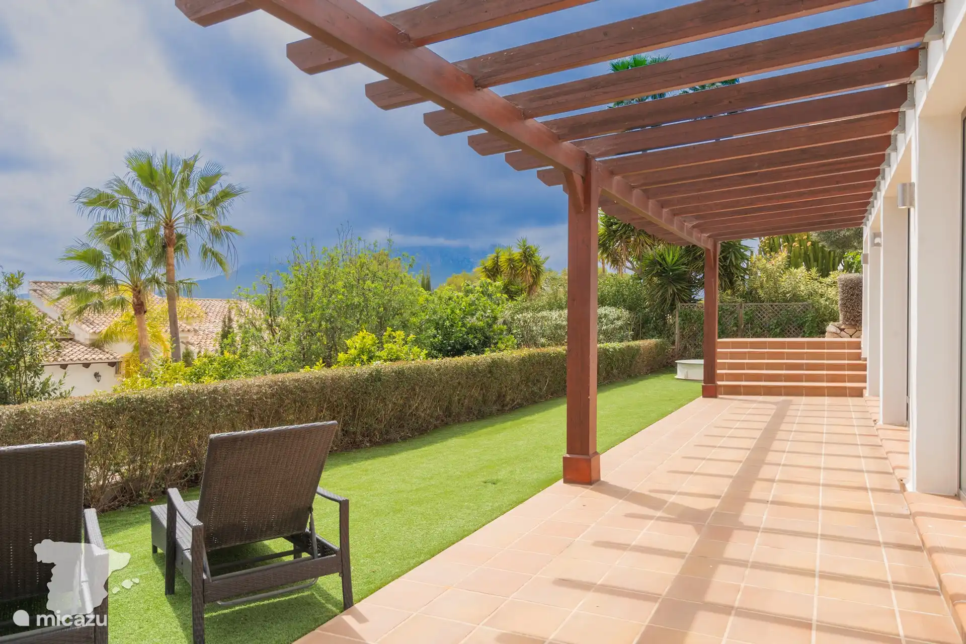 Terrasse de l'appartement du rez-de-chaussée