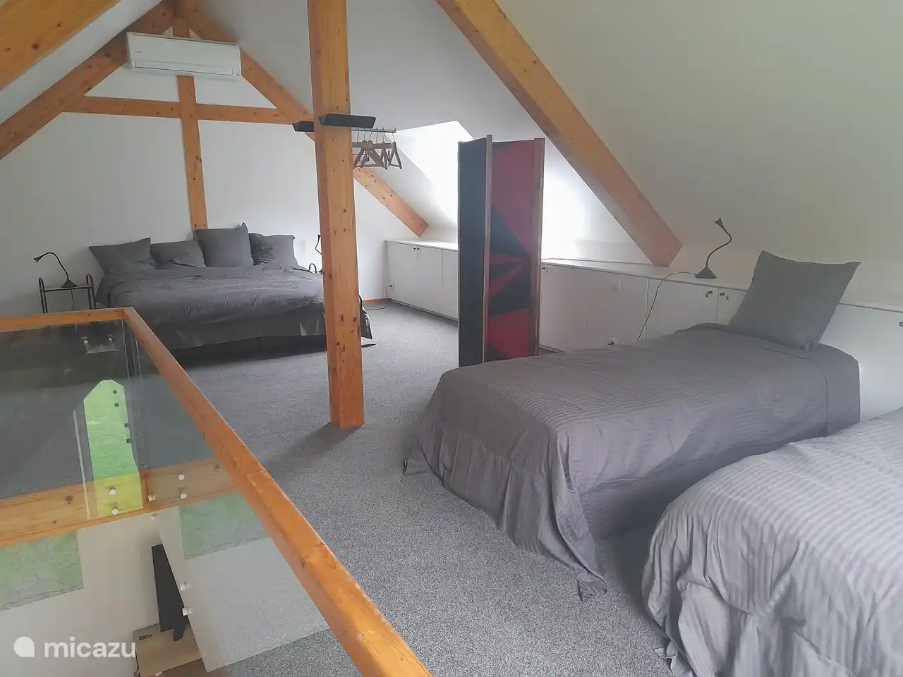 offenes Schlafzimmer