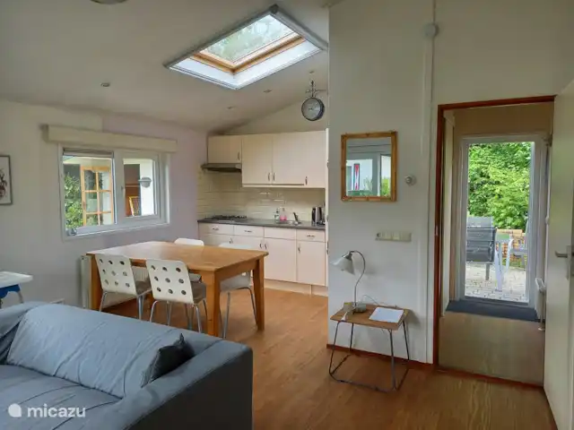 Chaletbos Veluwe vakantiewoning huren in Nederland, Gelderland, Voorthuizen - chalet huiskamer