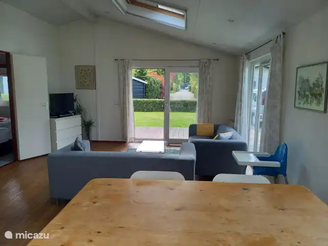 Chaletbos Veluwe vakantiewoning huren in Nederland, Gelderland, Voorthuizen - chalet huiskamer