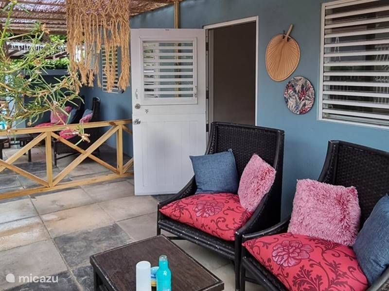Ferienwohnung Curaçao, Curacao-Mitte, Willemstad Appartement Kasita Baibini Blue Twin Garten-App