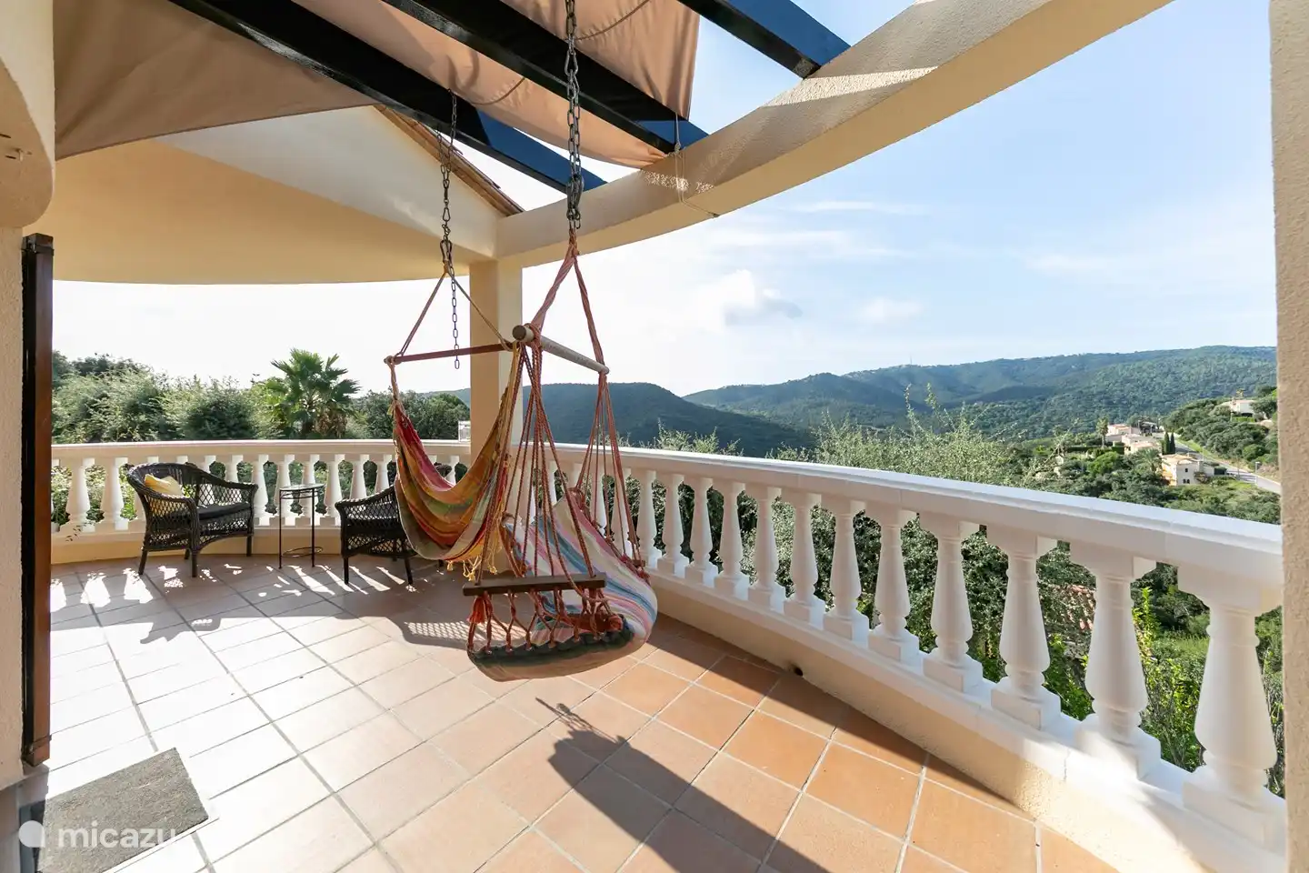 een heerlijke plek om te zitten, met uitzicht over Les Gavarres