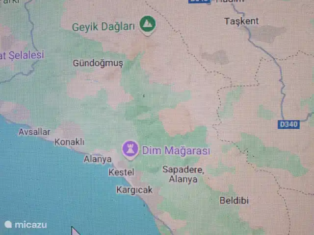 Jasmin | Turquie, Riviera Turque, Alanya - villa Alentours sur la carte