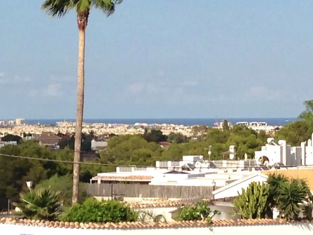 Vista al mar desde la terraza superior