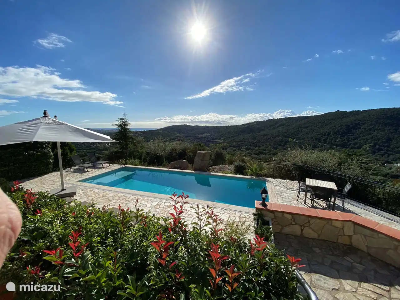 swimming pool with a beautiful view