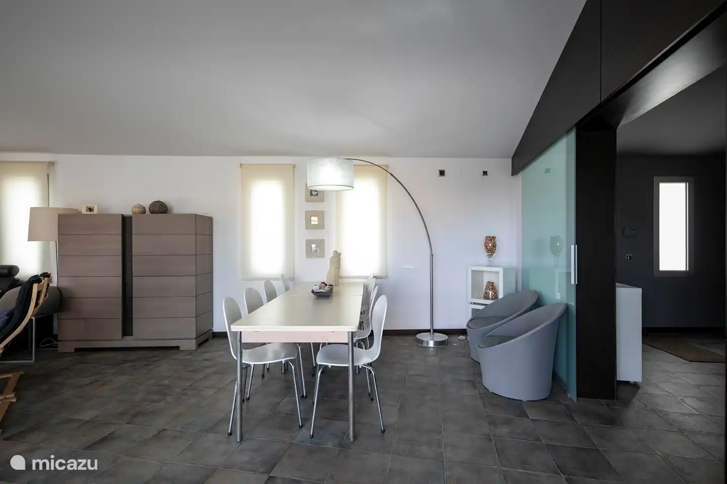 dining table in the living room