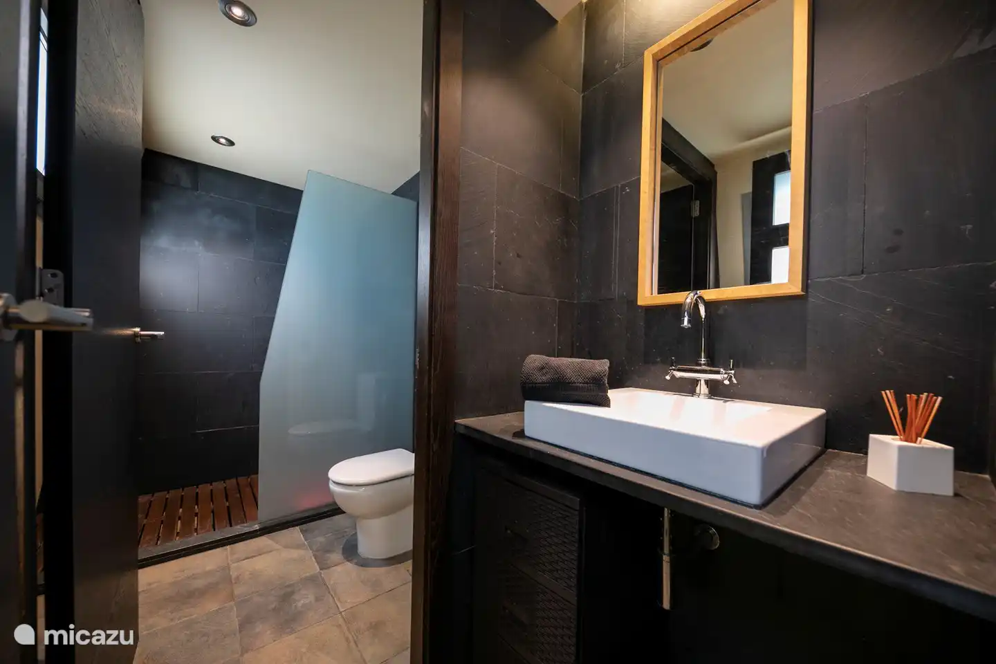 bathroom ground floor, with sink, toilet and shower