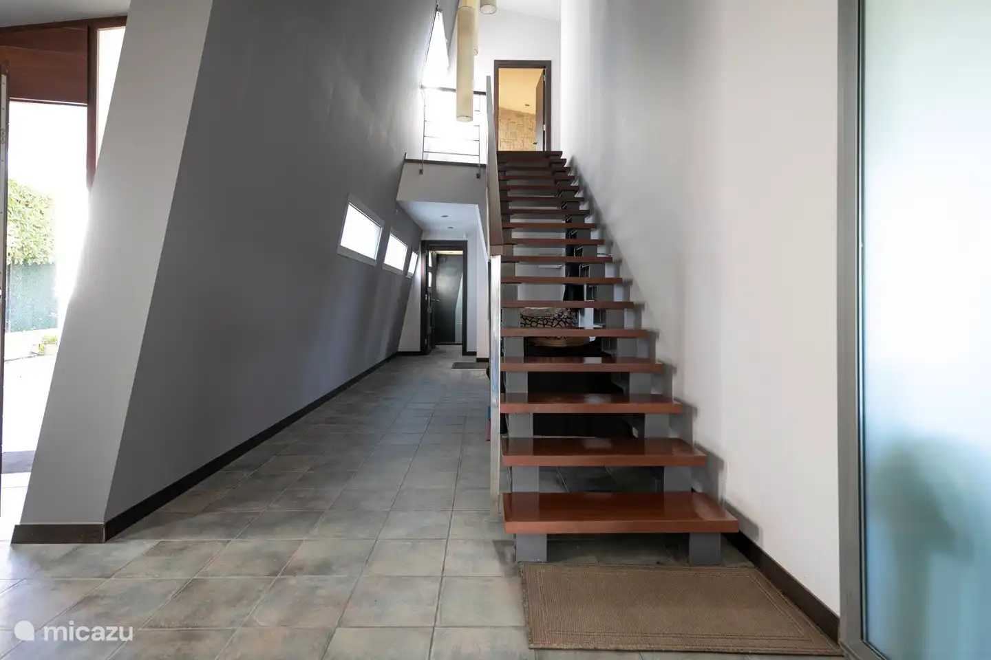 stairs to the upper floor