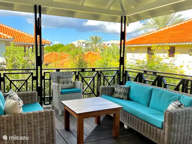 Blue Bay Villa Individuelle Azur | Curaçao, Curaçao-Centre, Blue Bay - villa salon confortable situé dans un jardin tropical avec beaucoup d'intimité
