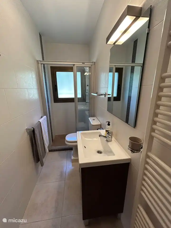 Bathroom 2 - walk-in shower, toilet and sink