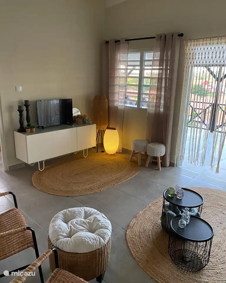 Sitting area with TV