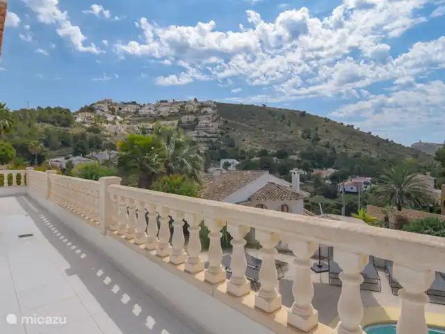Casa Buenos Tiempos | Espagne, Costa Blanca, Moraira - villa Vue depuis le balcon au premier étage.