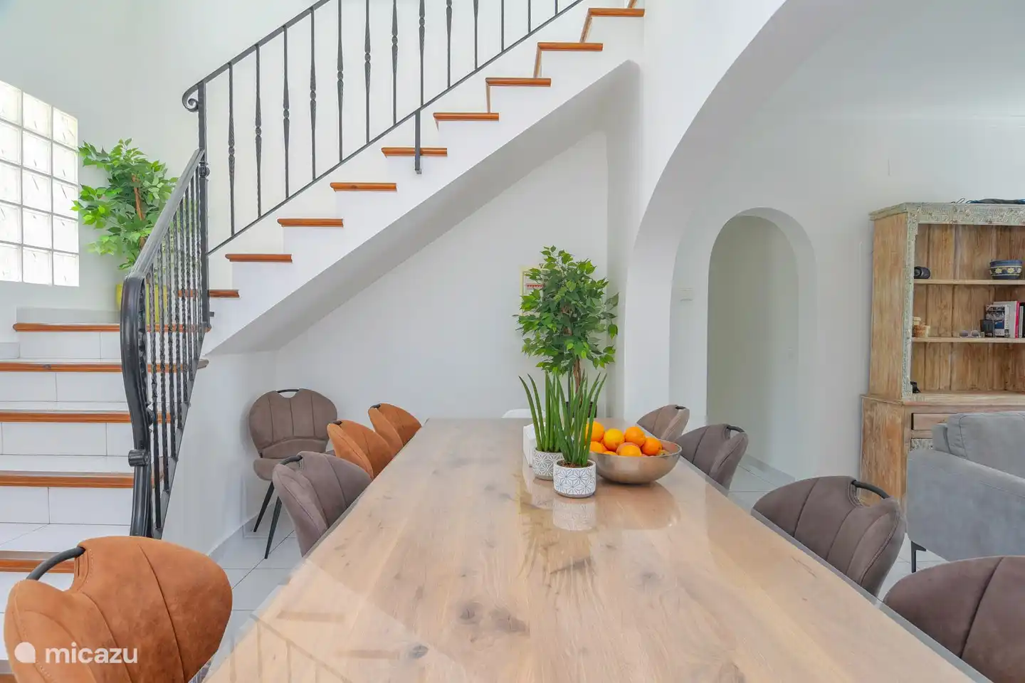 Spacious dining area.