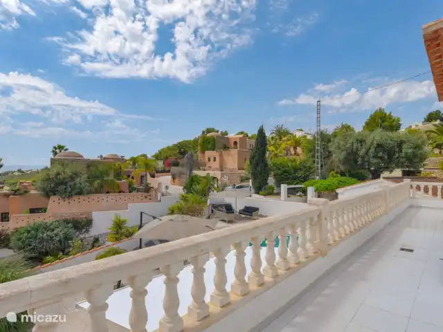 Casa Buenos Tiempos | Espagne, Costa Blanca, Moraira - villa Vue depuis le balcon au premier étage.