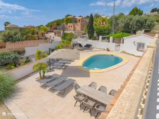 Casa Buenos Tiempos | Espagne, Costa Blanca, Moraira - villa Belle terrasse ensoleillée avec une vue imprenable sur Moraira et la mer.