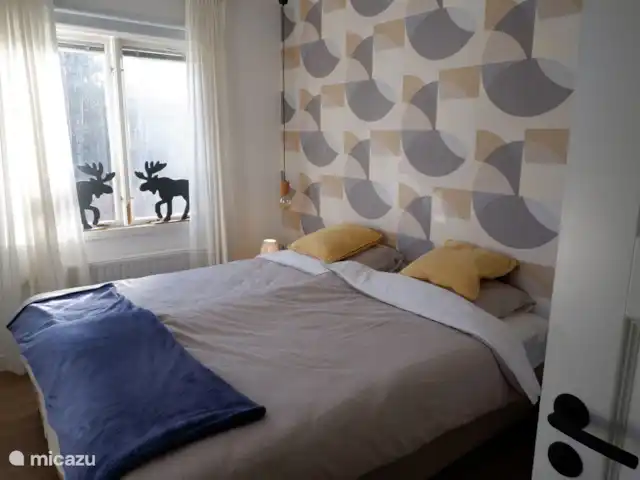 Location de Vacances Suède, Värmland, Nykroppa, maison de vacances - Maison SARAH à plus+service complet Chambre 1 : un lit double de 2 sommiers rapprochés