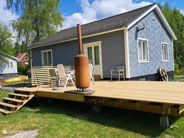 Location de Vacances Suède, Värmland, Nykroppa, maison de vacances - Maison SARAH à plus+service complet Grande terrasse en bois