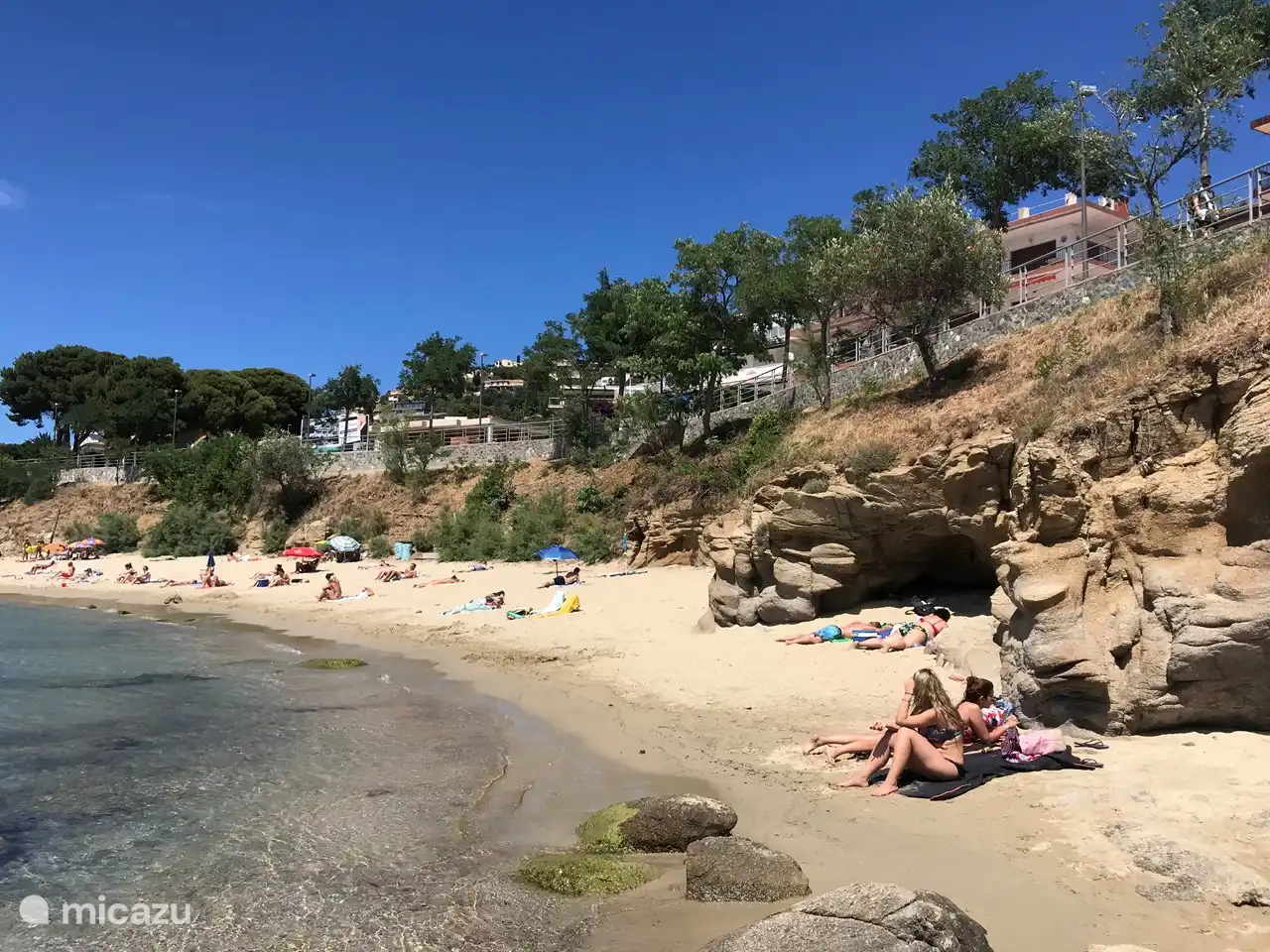 Der schöne Strand vor der Tür