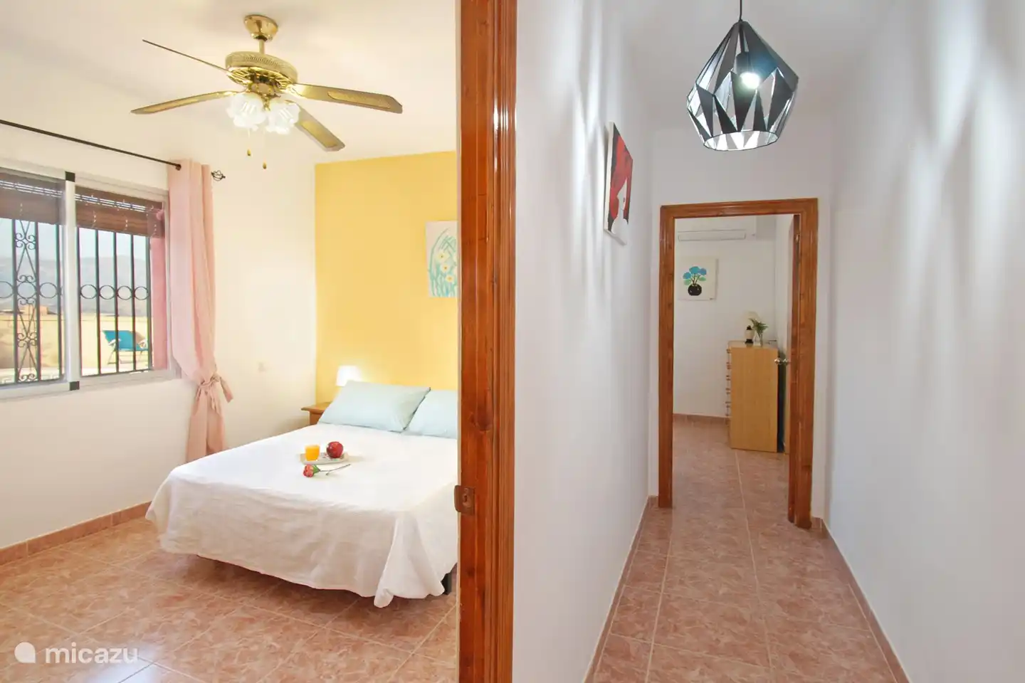 All bedrooms have a ceiling fan, air conditioning and an electric heater for colder evenings.