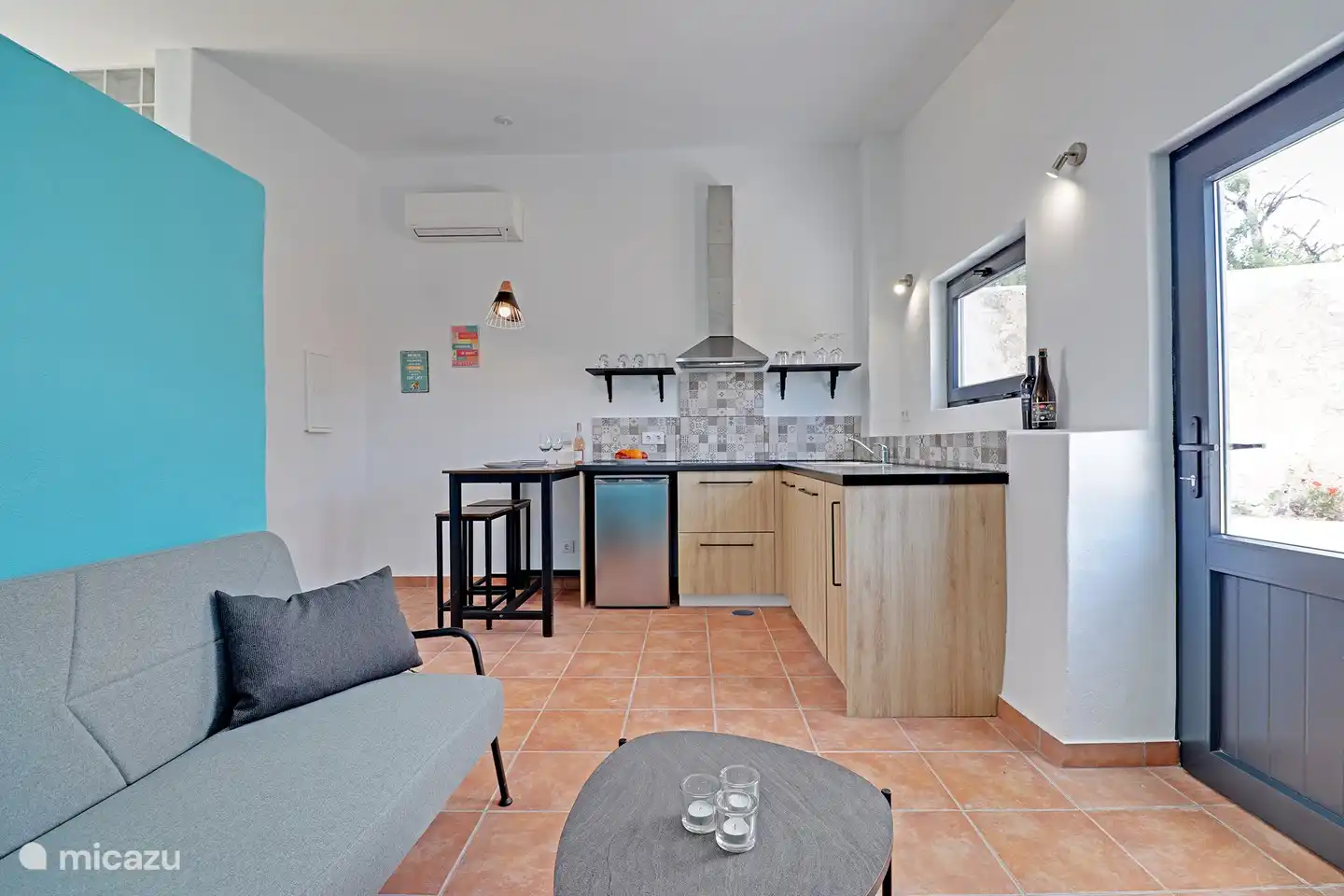 Das Studio verfügt über eine Klimaanlage.