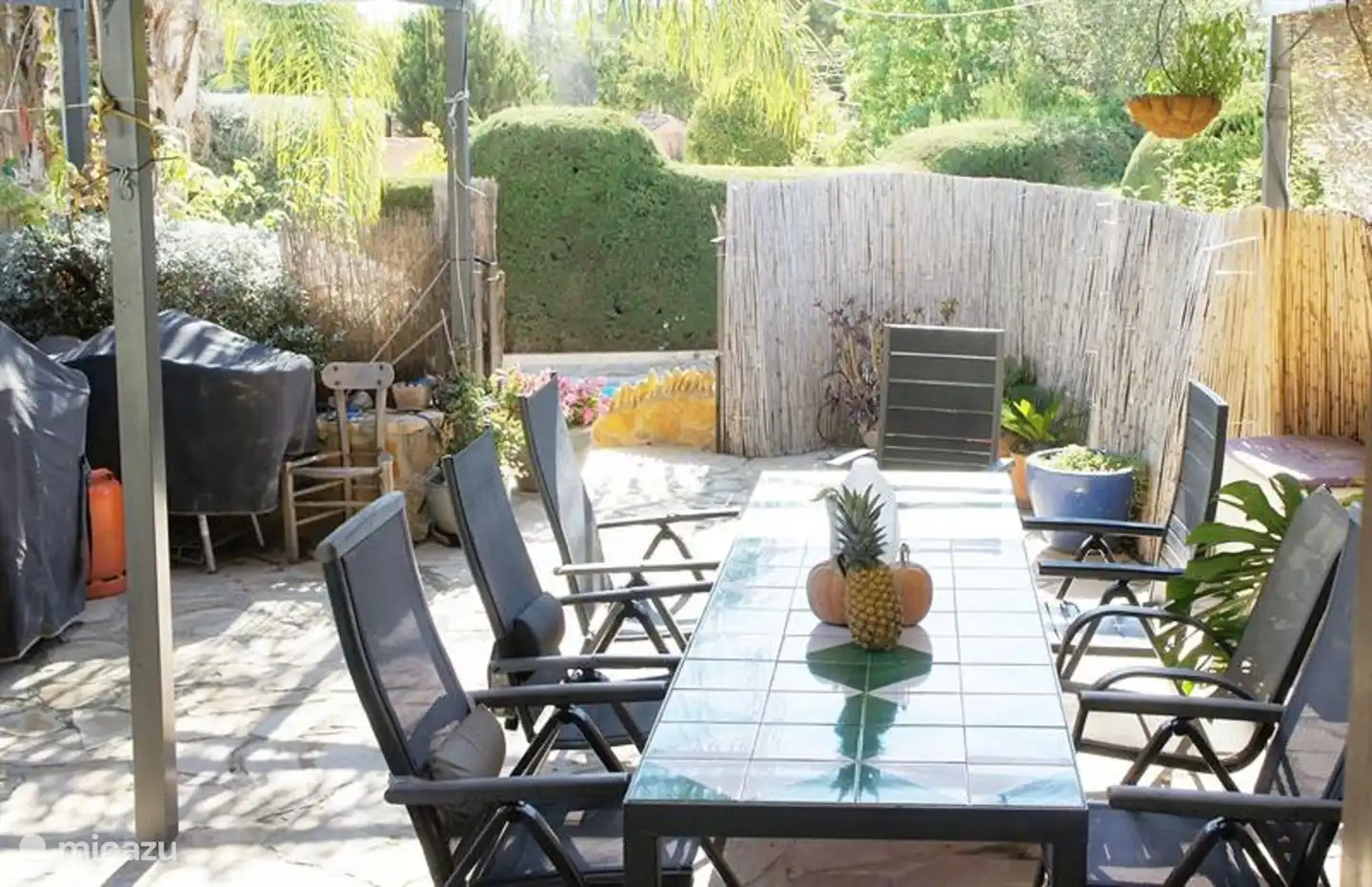 Large family outdoor dining table