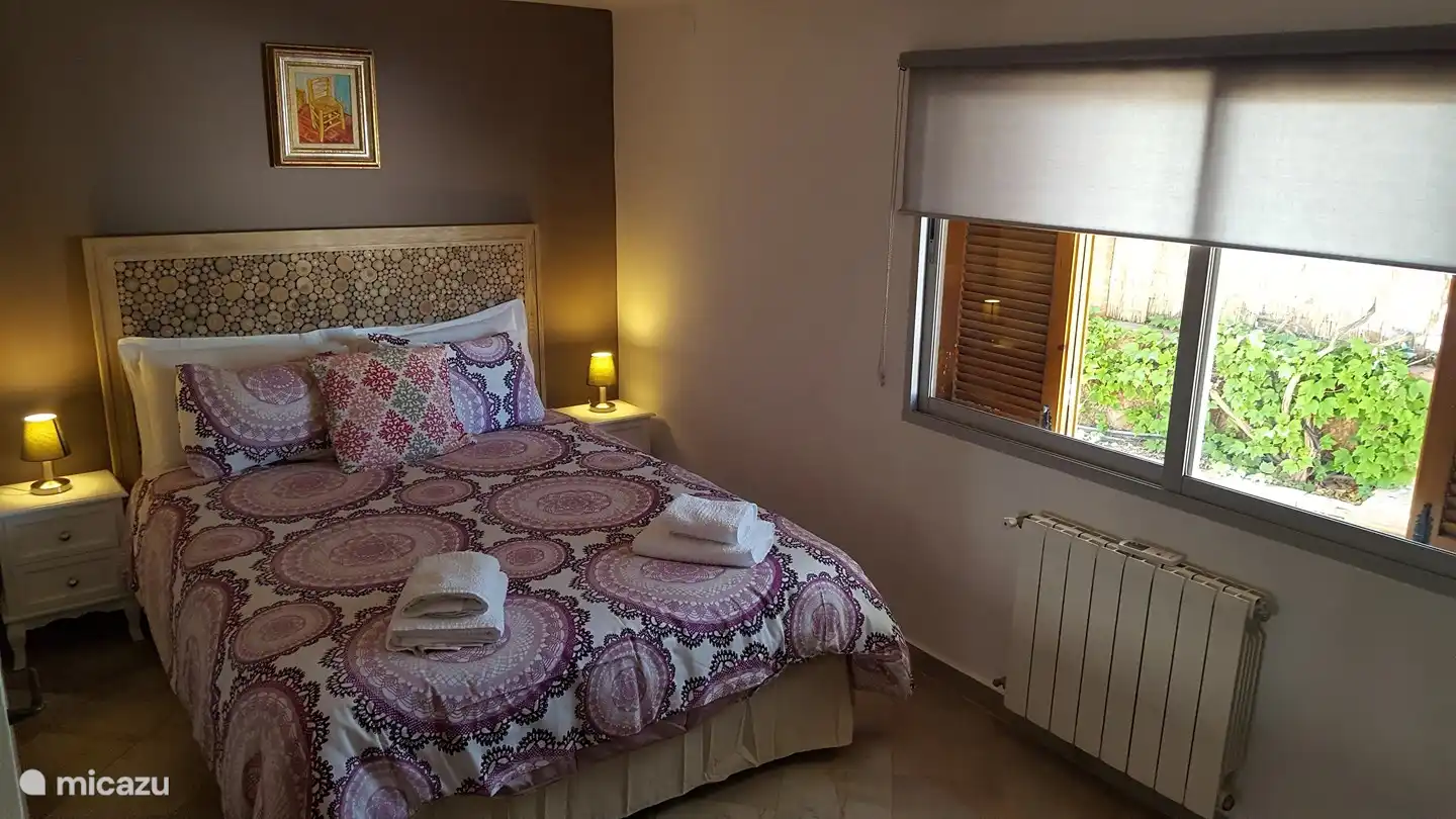 Downstairs master bedroom with double bed