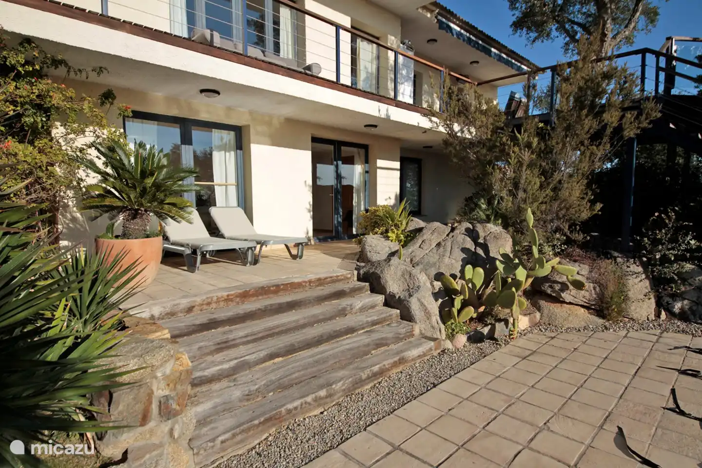 patio doors of the 2 person bedroom on the ground floor
