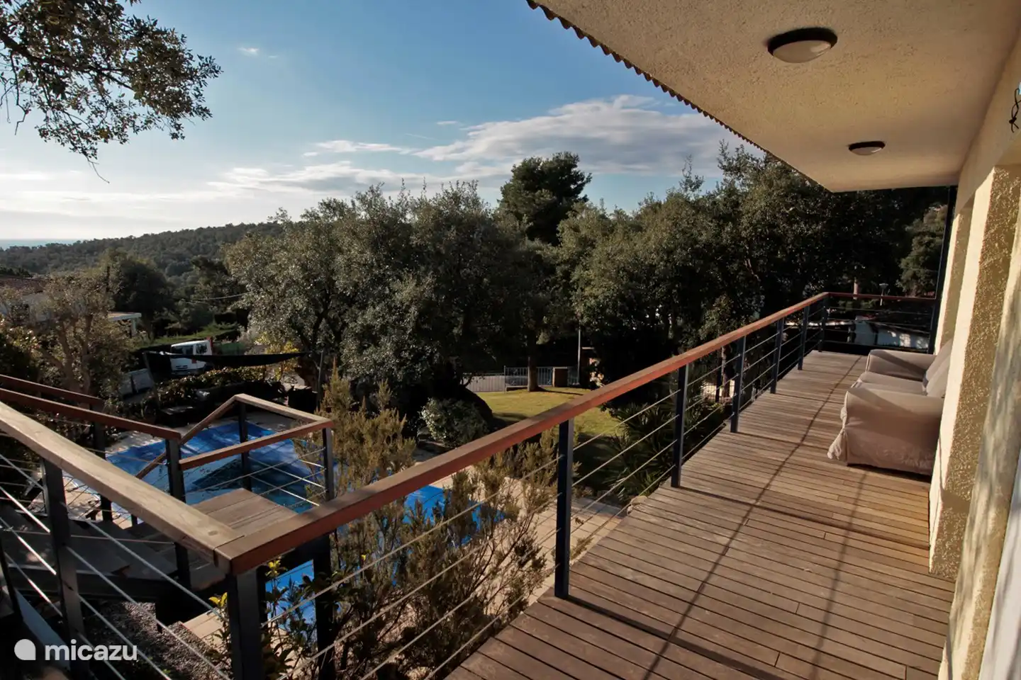 around the villa several seating areas