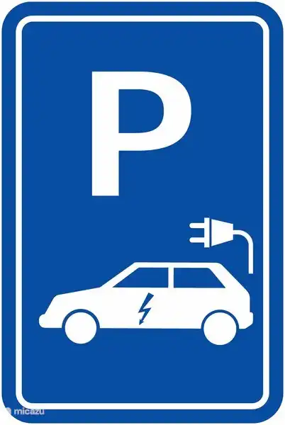 Laadpaal voor elektrische auto aanwezig