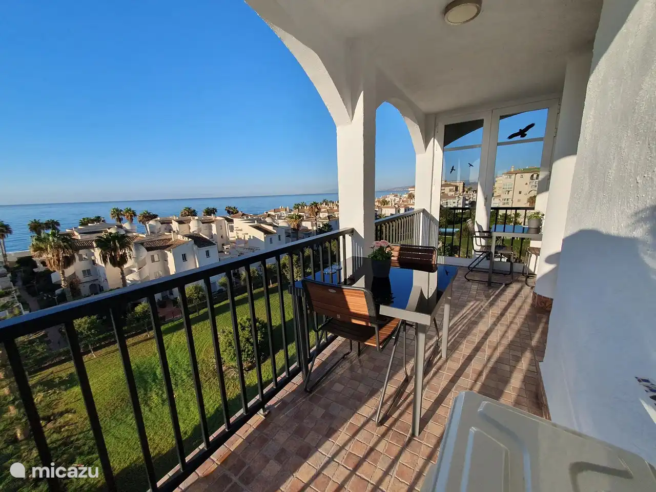 Blick auf den Südbalkon