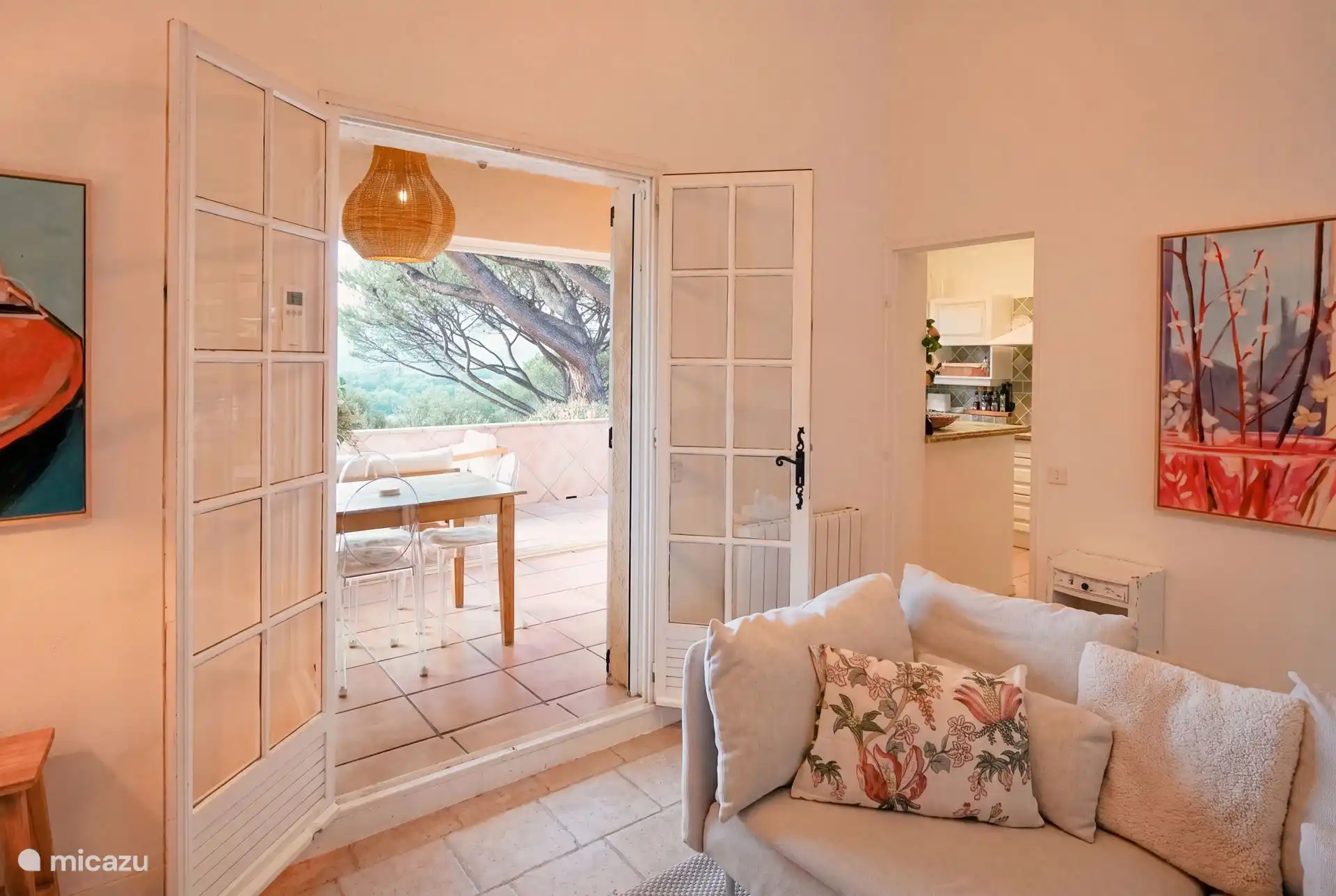 Panorama de la bahía de Saint-Tropez en Francia, Costa Azul, Cogolin - Casa vacacional