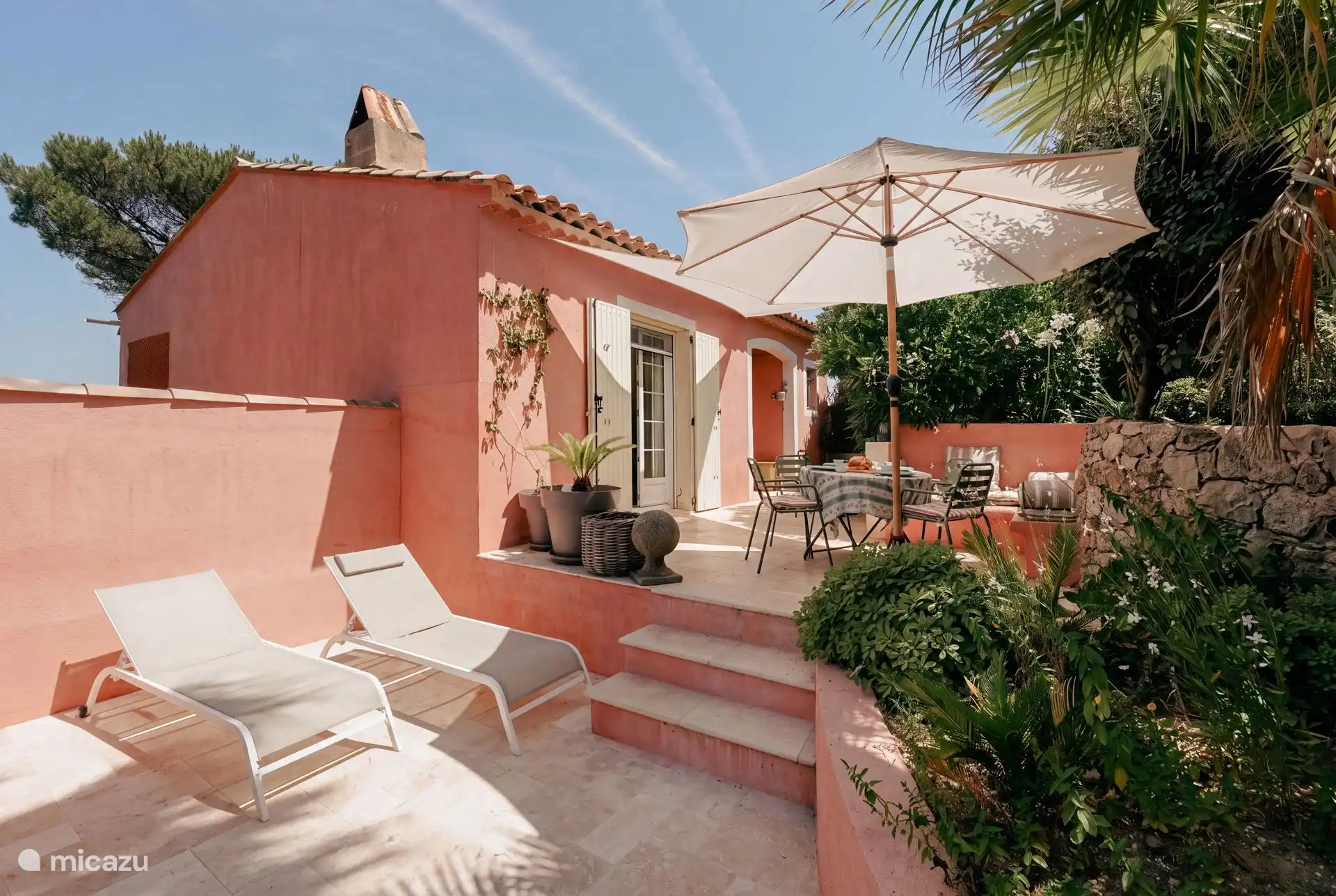 Panorama de la bahía de Saint-Tropez en Francia, Costa Azul, Cogolin - Casa vacacional