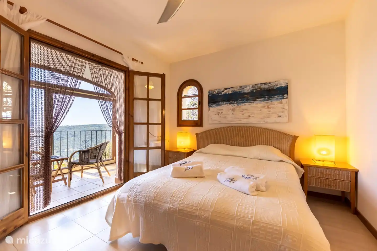 Bedroom next to living room with en-suite bathroom