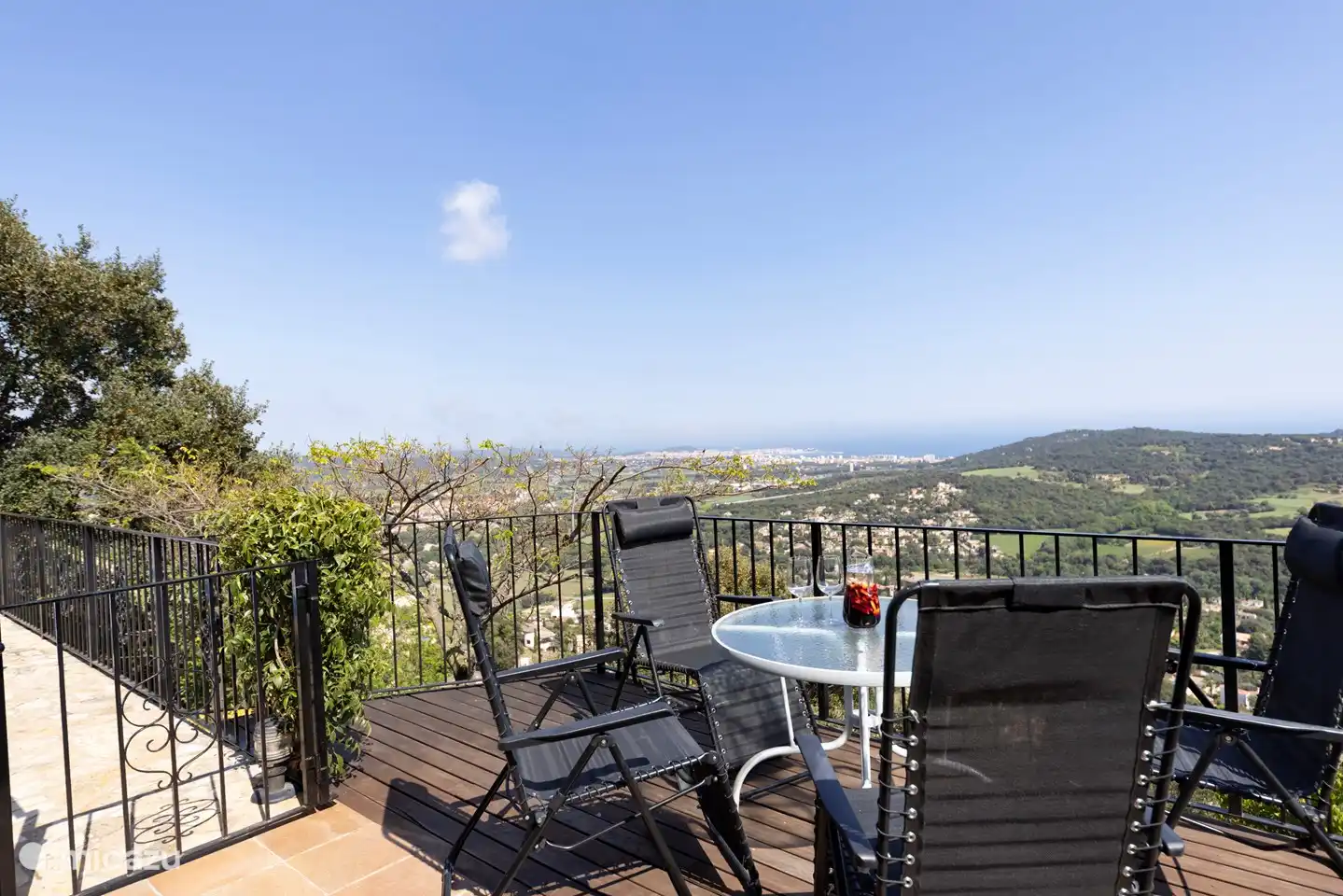 view from the balcony