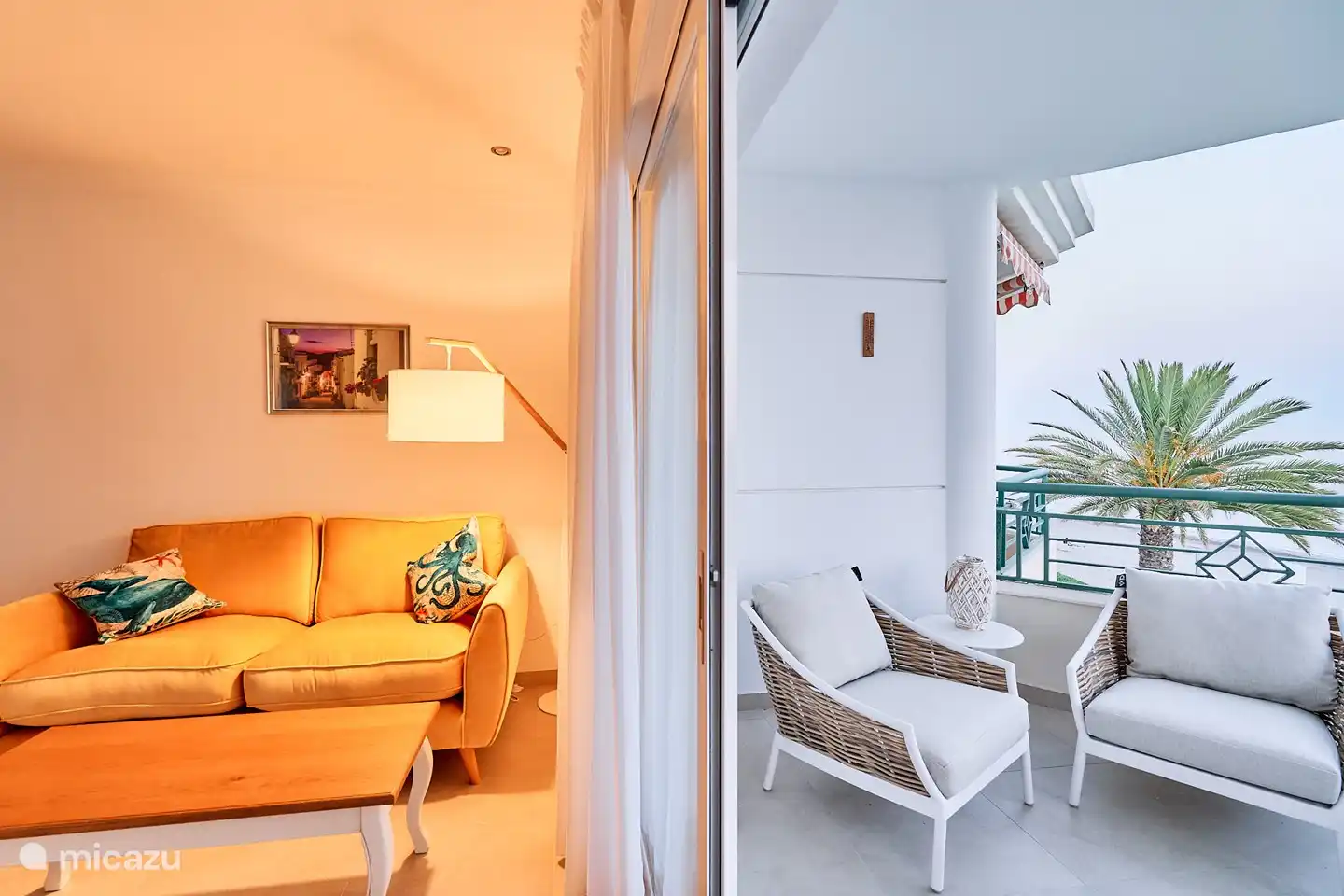 sliding doors to the terrace