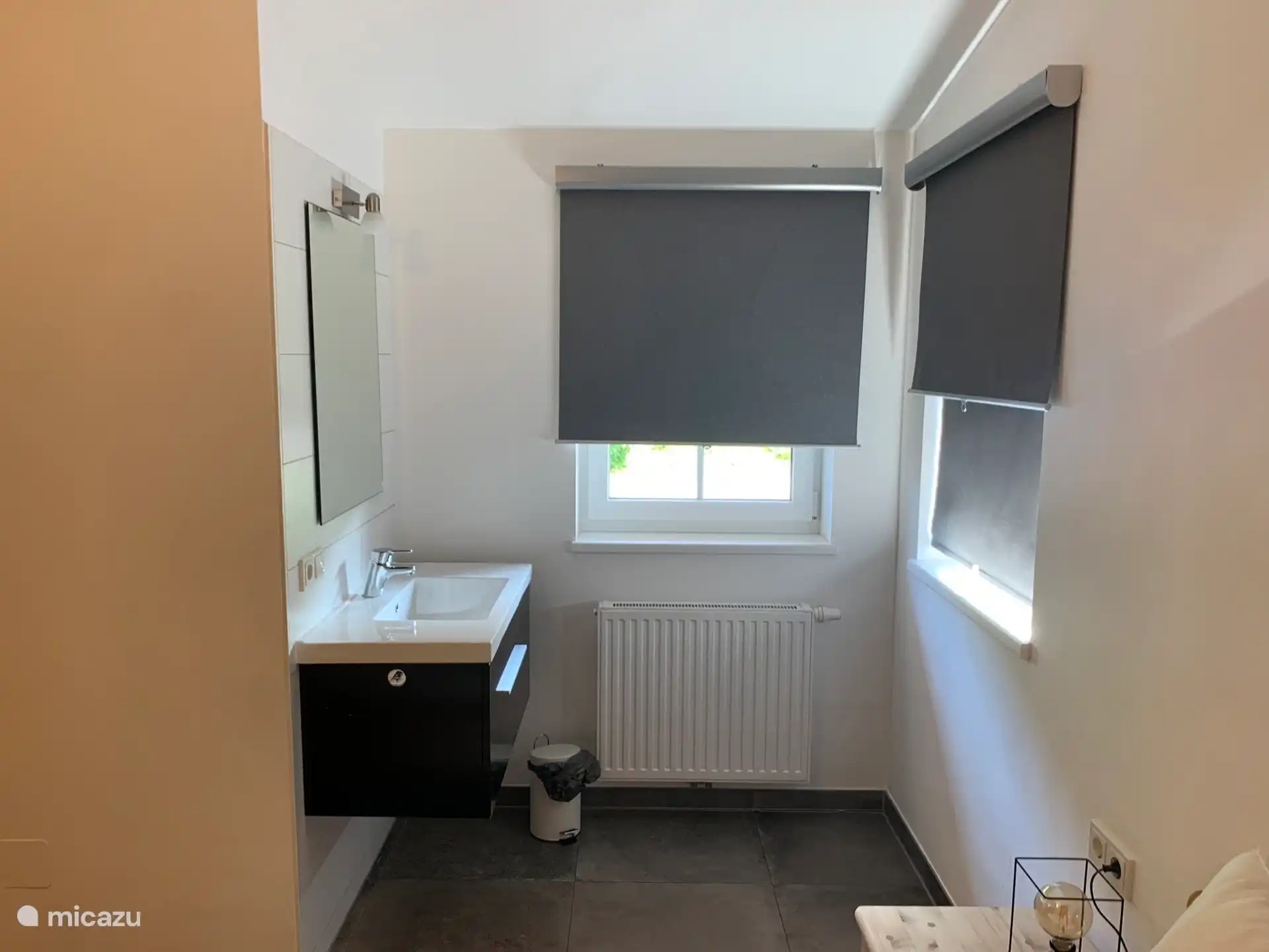 Badezimmer im Schlafzimmer im Erdgeschoss