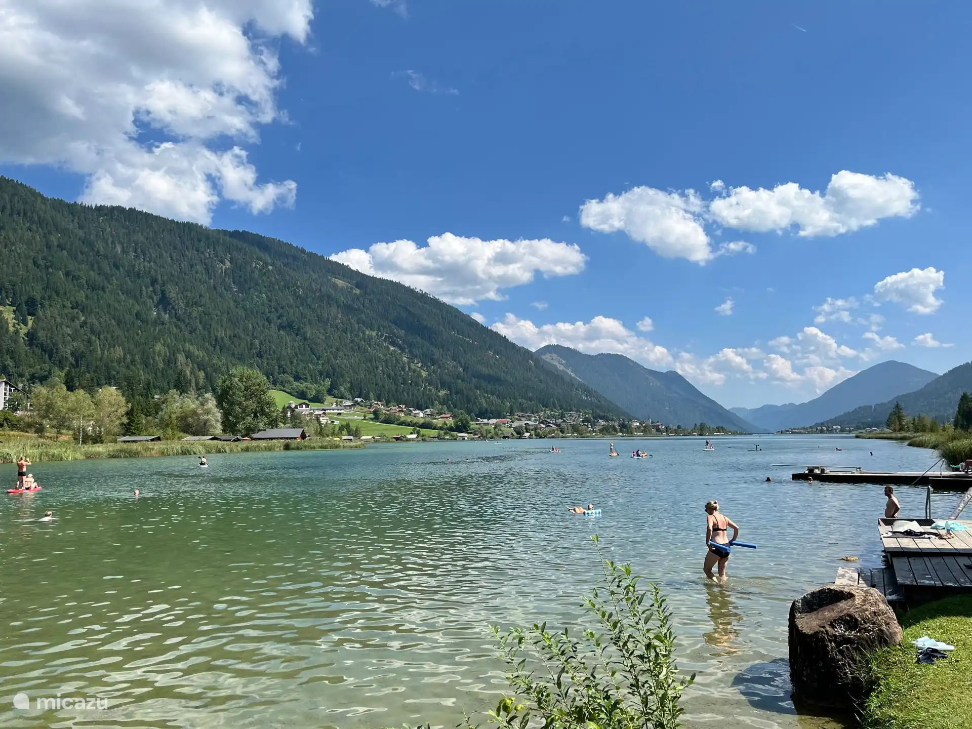 Schwimmen, Bootfahren, Radfahren Weissensee 41 km vom Haus entfernt