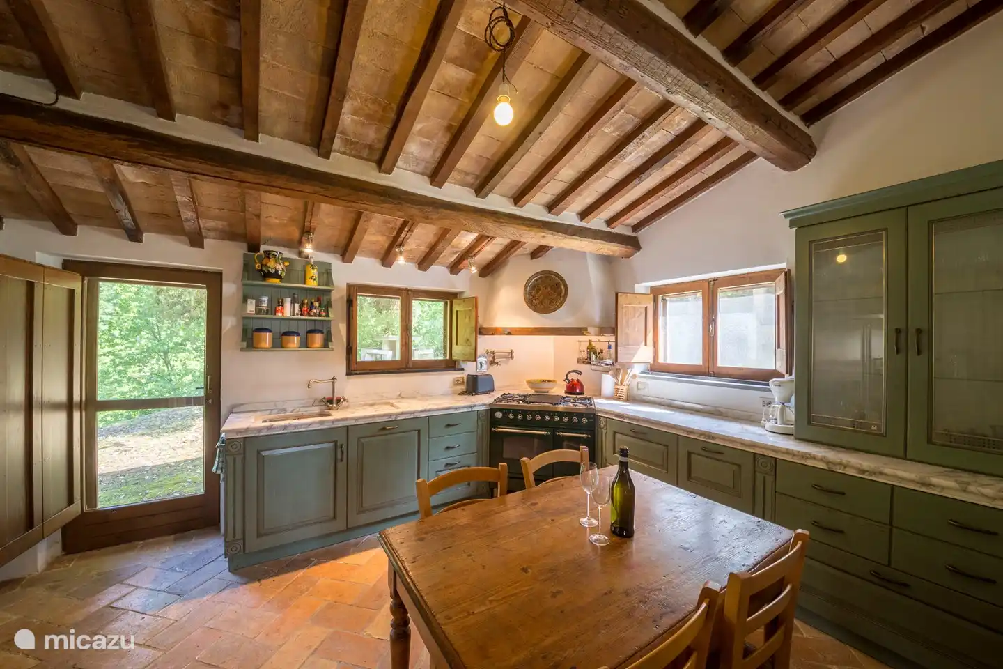 very well equipped main house kitchen