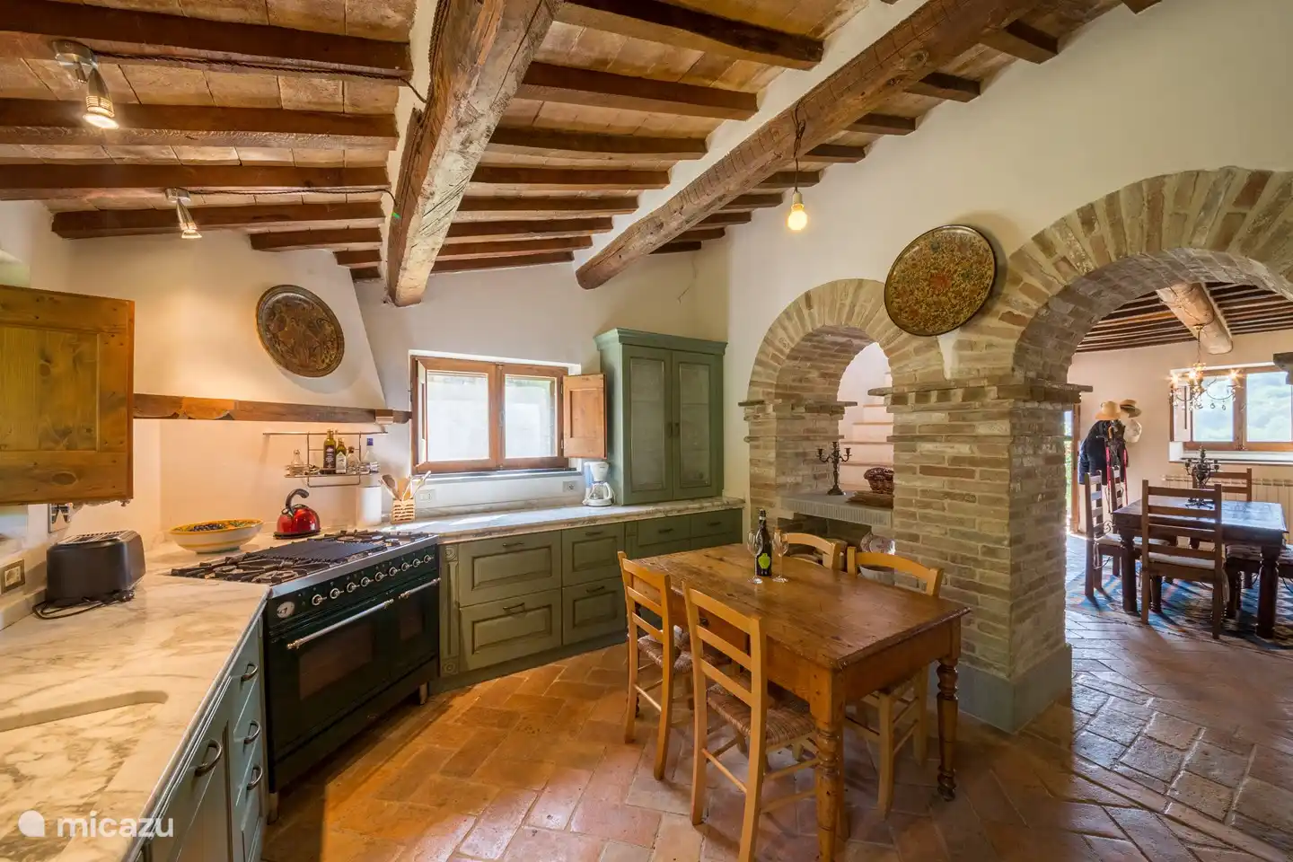 very well equipped main house kitchen