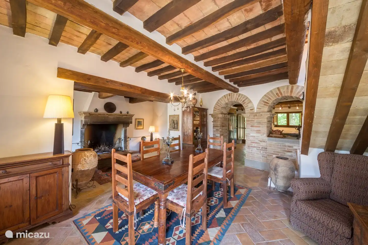 dining room and sitting area main house