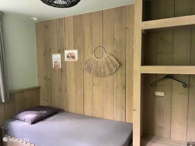 Casa de vacaciones Vlinder con estación de carga en Países Bajos, Güeldres, Lochem - casa vacacional Dormitorio 3, también tiene 2 camas.
