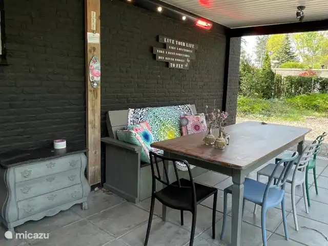 Casa de vacaciones Vlinder con estación de carga en Países Bajos, Güeldres, Lochem - casa vacacional terraza cubierta