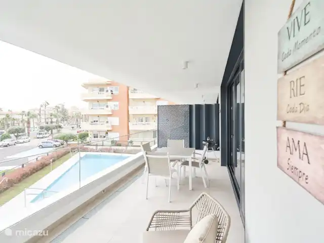 Vacances Andaluz Sealine RY01 | Espagne, Costa del Sol, Torrox - appartement vue de la terrasse à la piscine