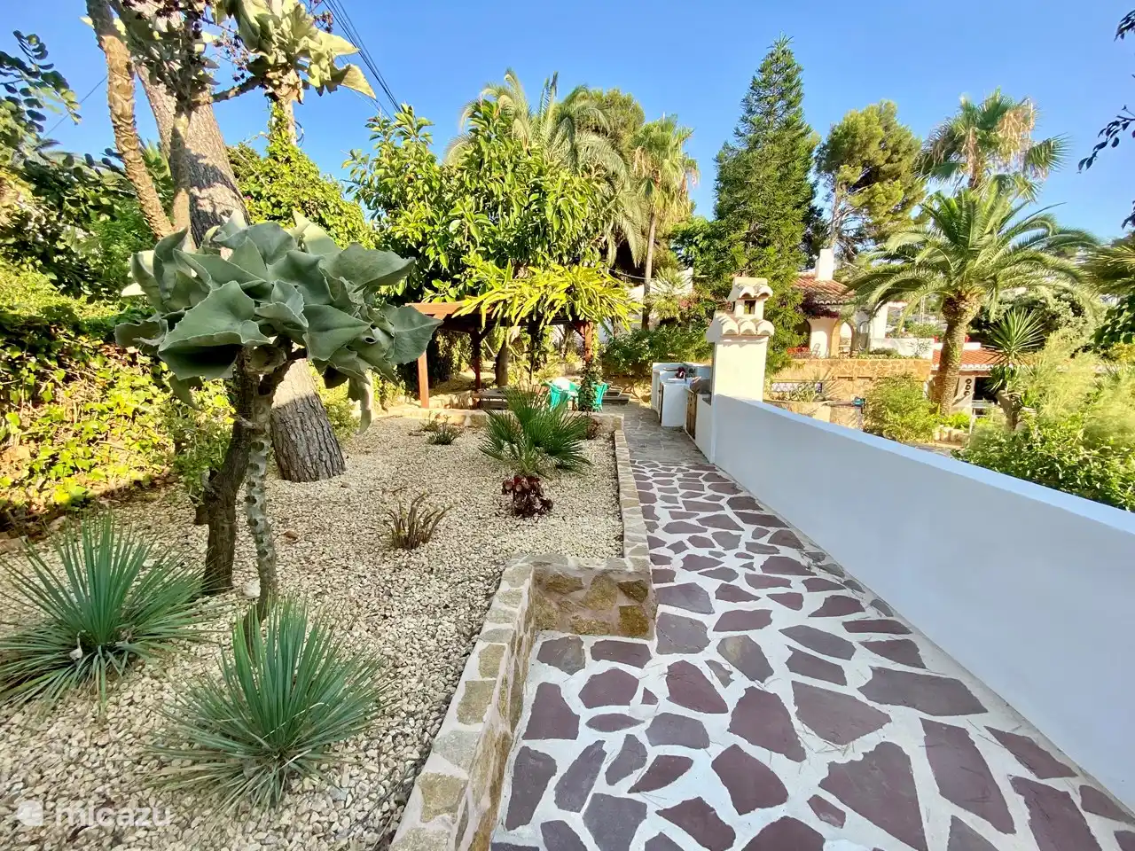 Blick auf das Haus bei der Ankunft.