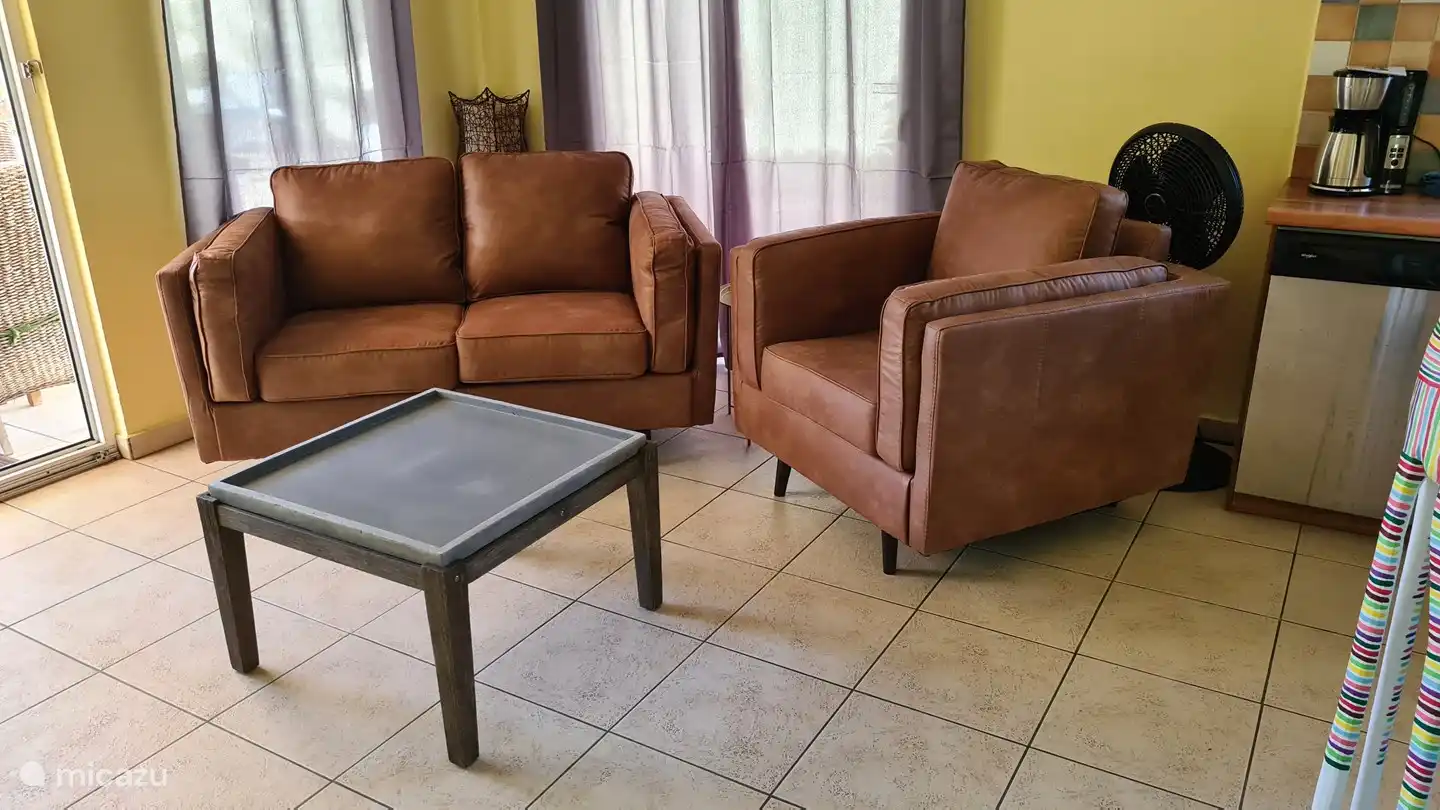 Sofa set with coffee table