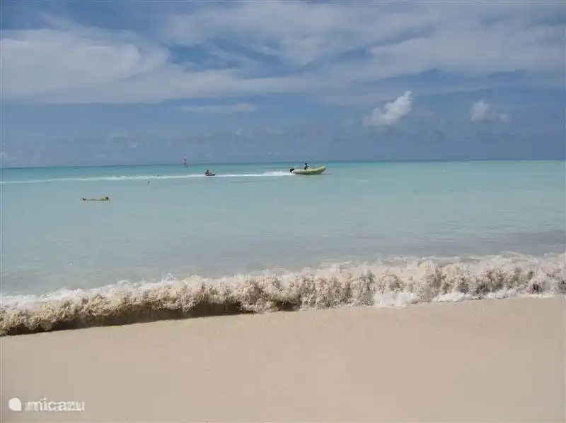 Blue sea and white beaches